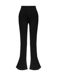 High-waisted Bootcut Pants | Black
