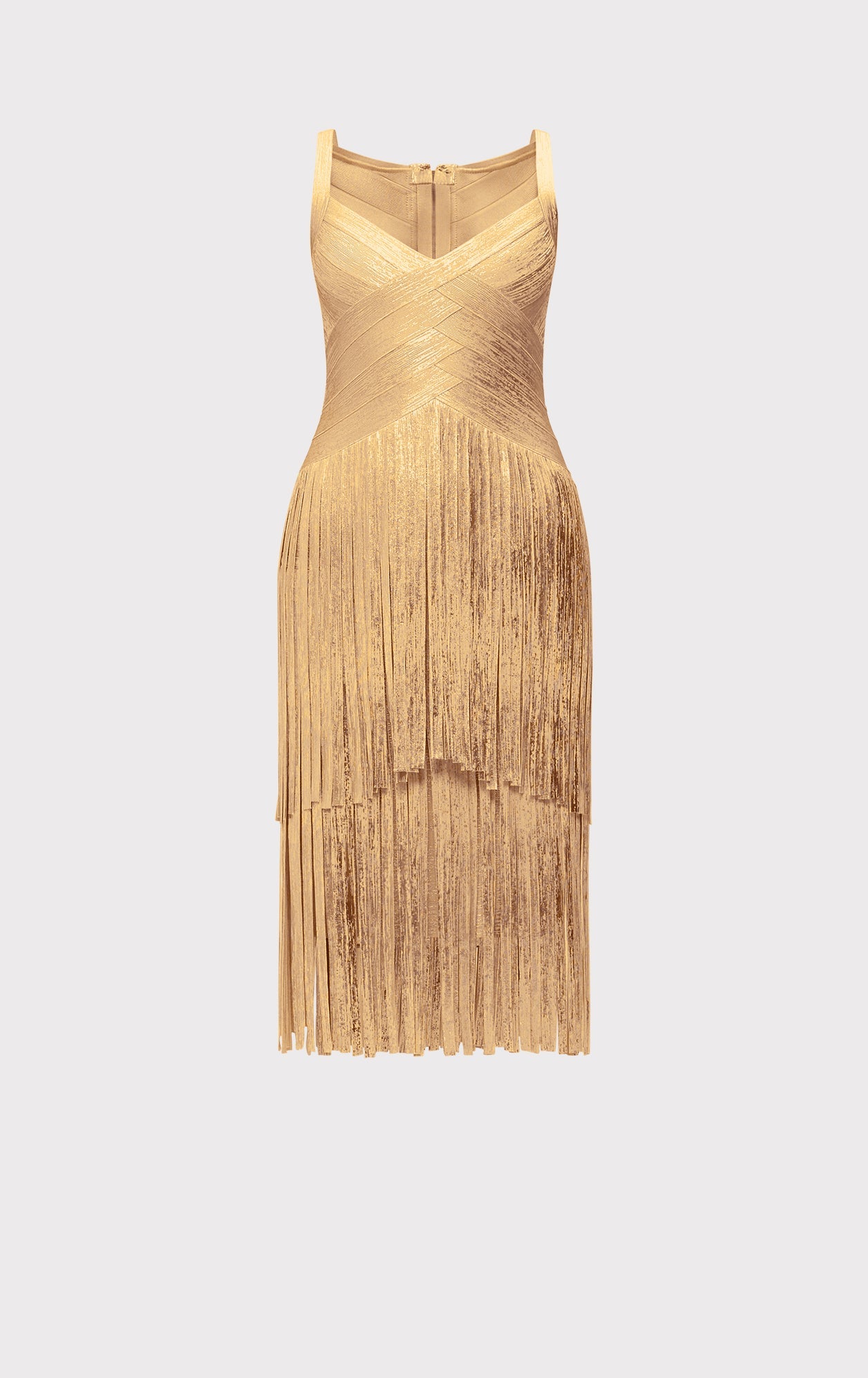 The Metallic Mischa Dress | Gold Foil