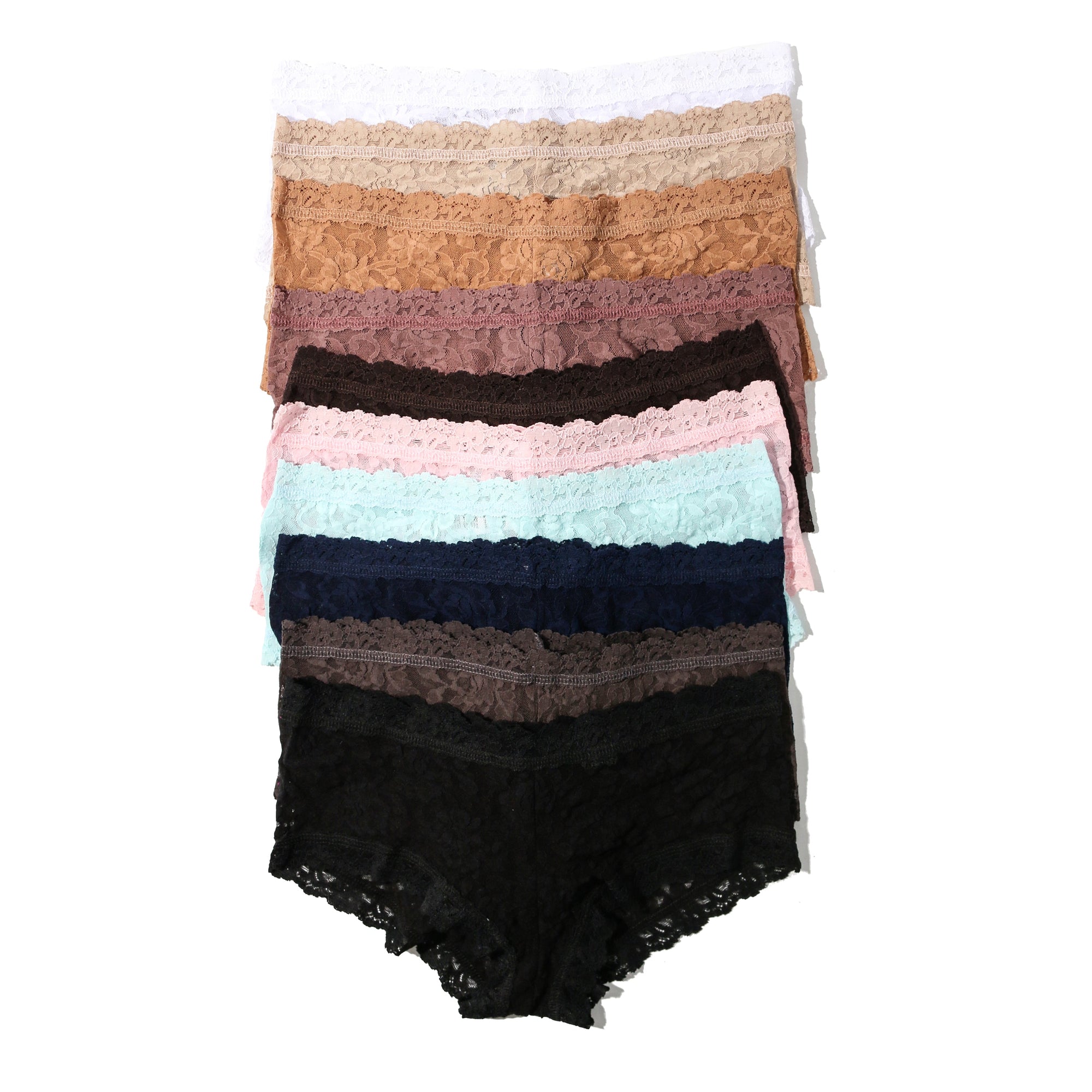 10 Pack Signature Lace Boyshort | Holiday 22 Basic