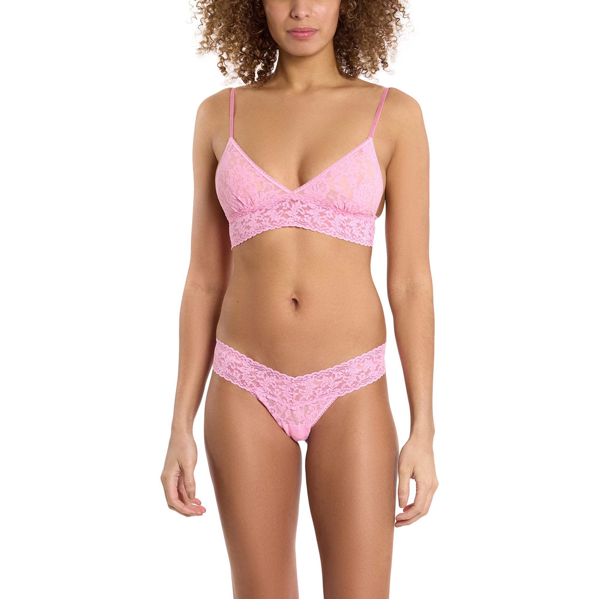 Signature Lace Padded Bralette | Strawberry Lemonade (Pink)