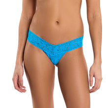 Signature Lace Low Rise Thong | Mediterranean Sea (Blue)