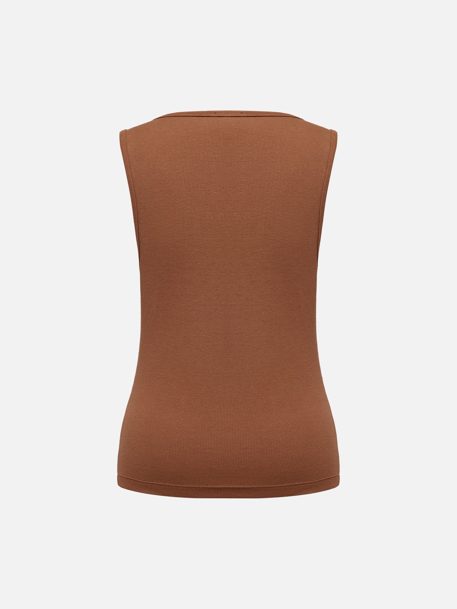 Sleeveless Tank Top | Brown