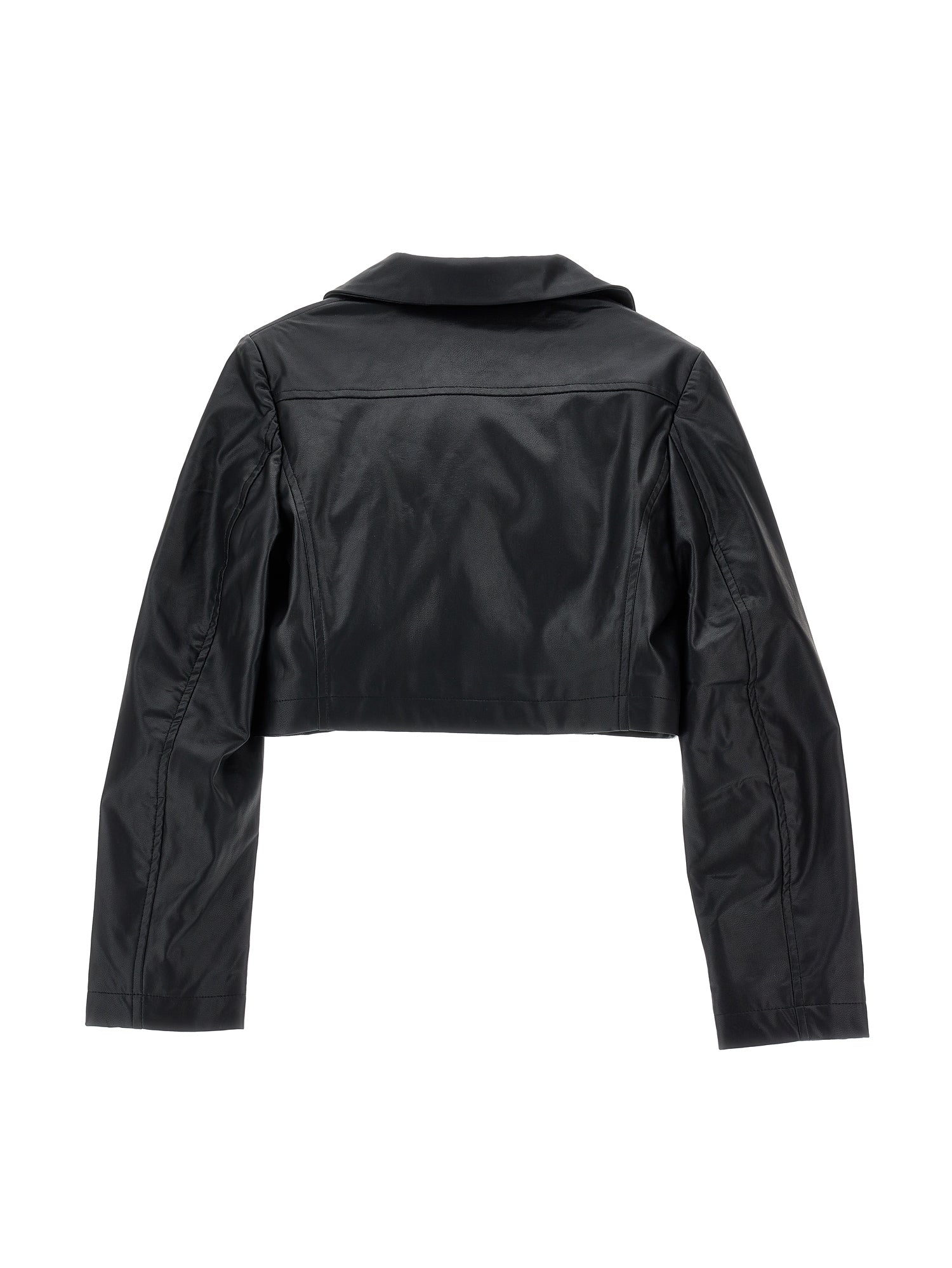Girls | Coated Fabric Spencer Jacket | Black