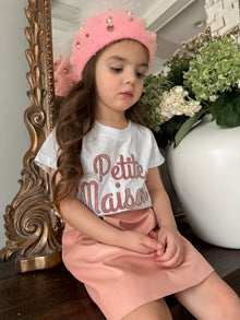 Baby Girls | Petite Maison Logo Pima Cotton T-Shirt | Pink