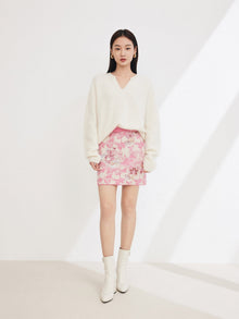High-waisted Short Skirt | Pink