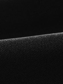 Velvet V-neck dress | Black