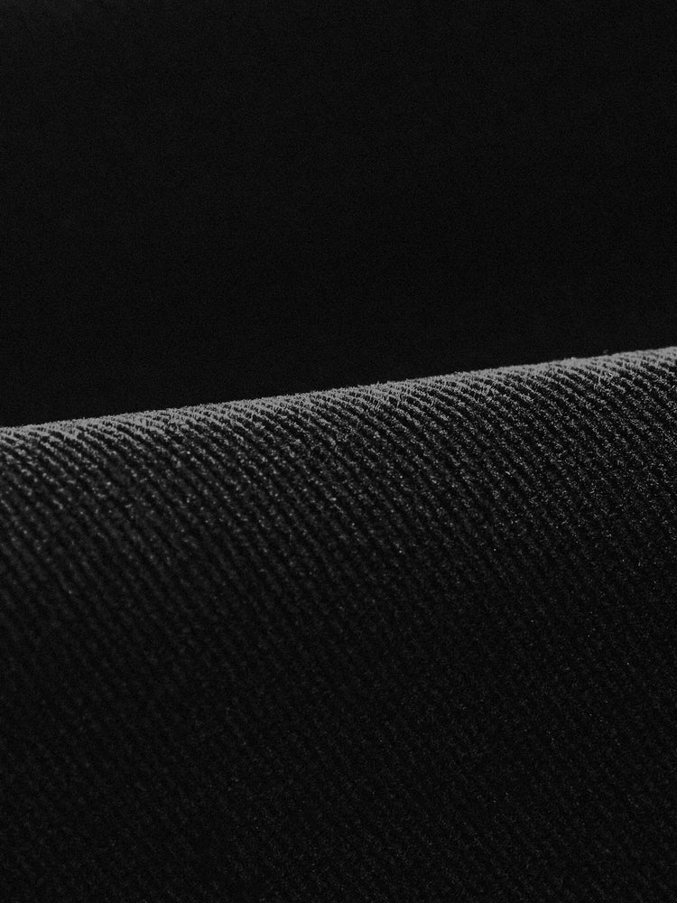 Velvet V-neck dress | Black