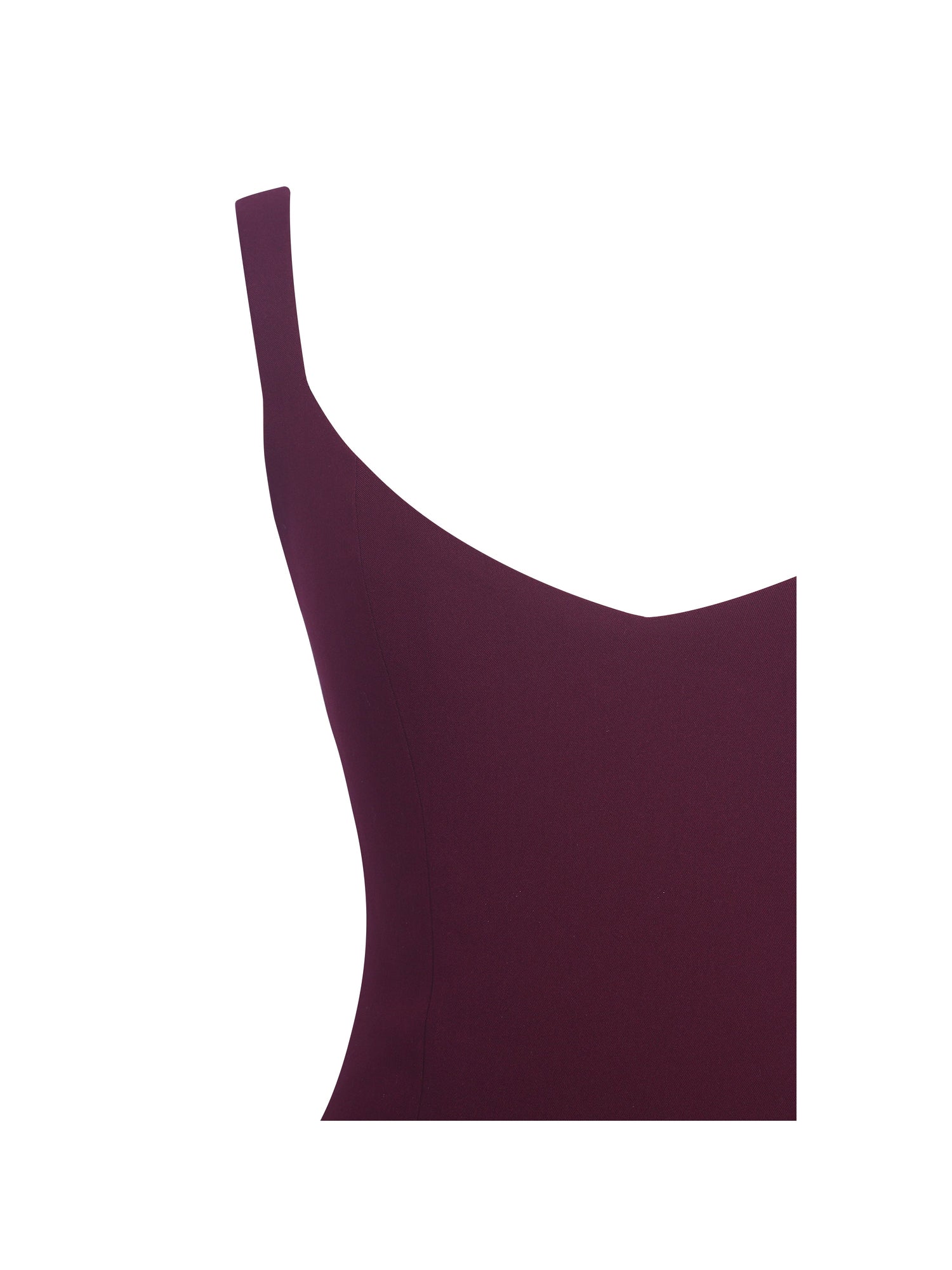 Tori Pleated Mini Dress with Chiffon Scarf | Wine Red