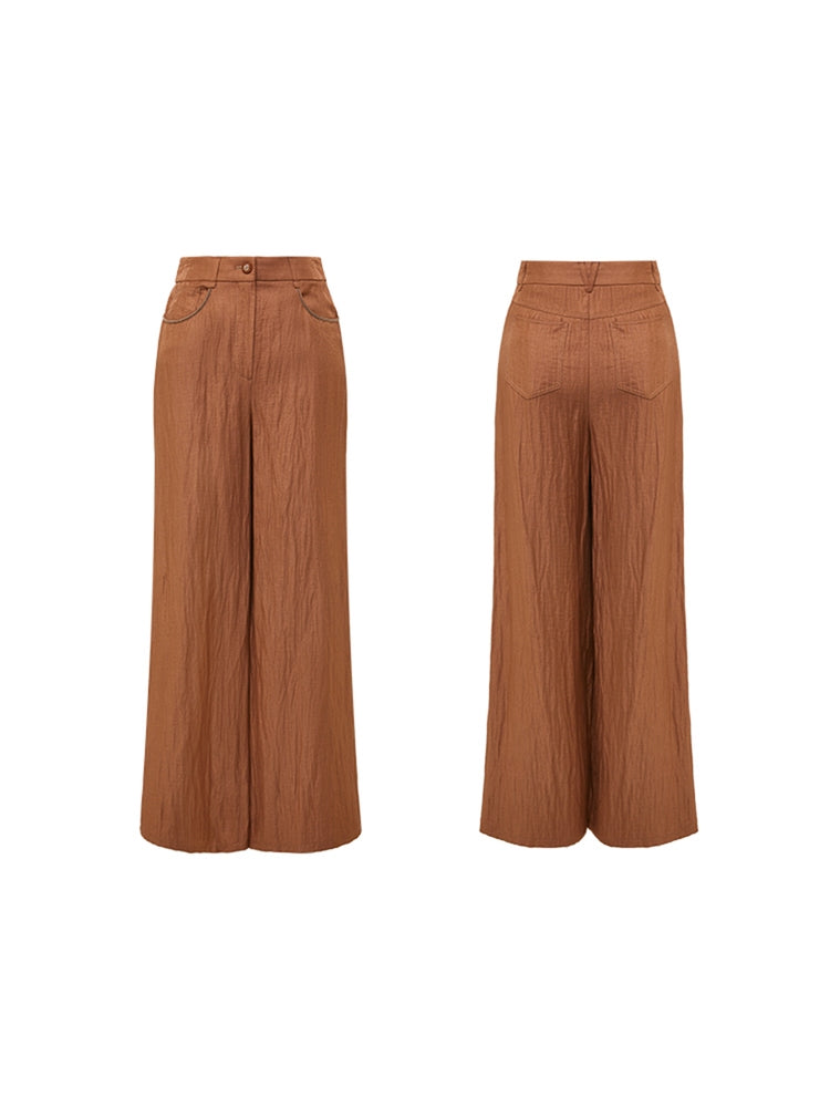 Straight Leg Suit Pants | Brown