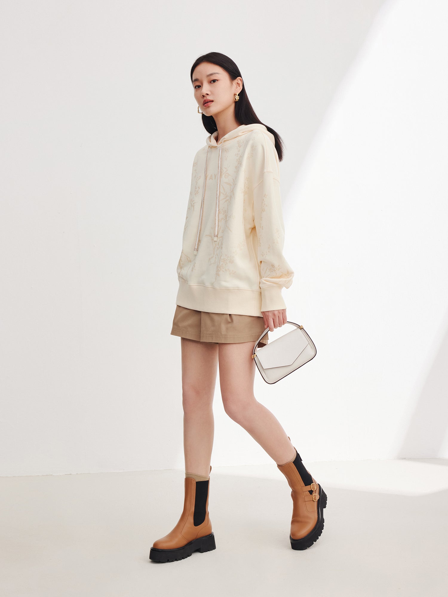 Hooded Sweatshirt | Yellow