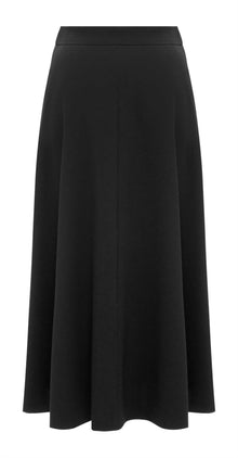 Triacetate A-Line Skirt | Black