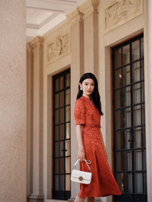 Mulberry Silk Dress | Orange
