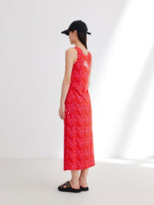 Sleeveless Dress | Red