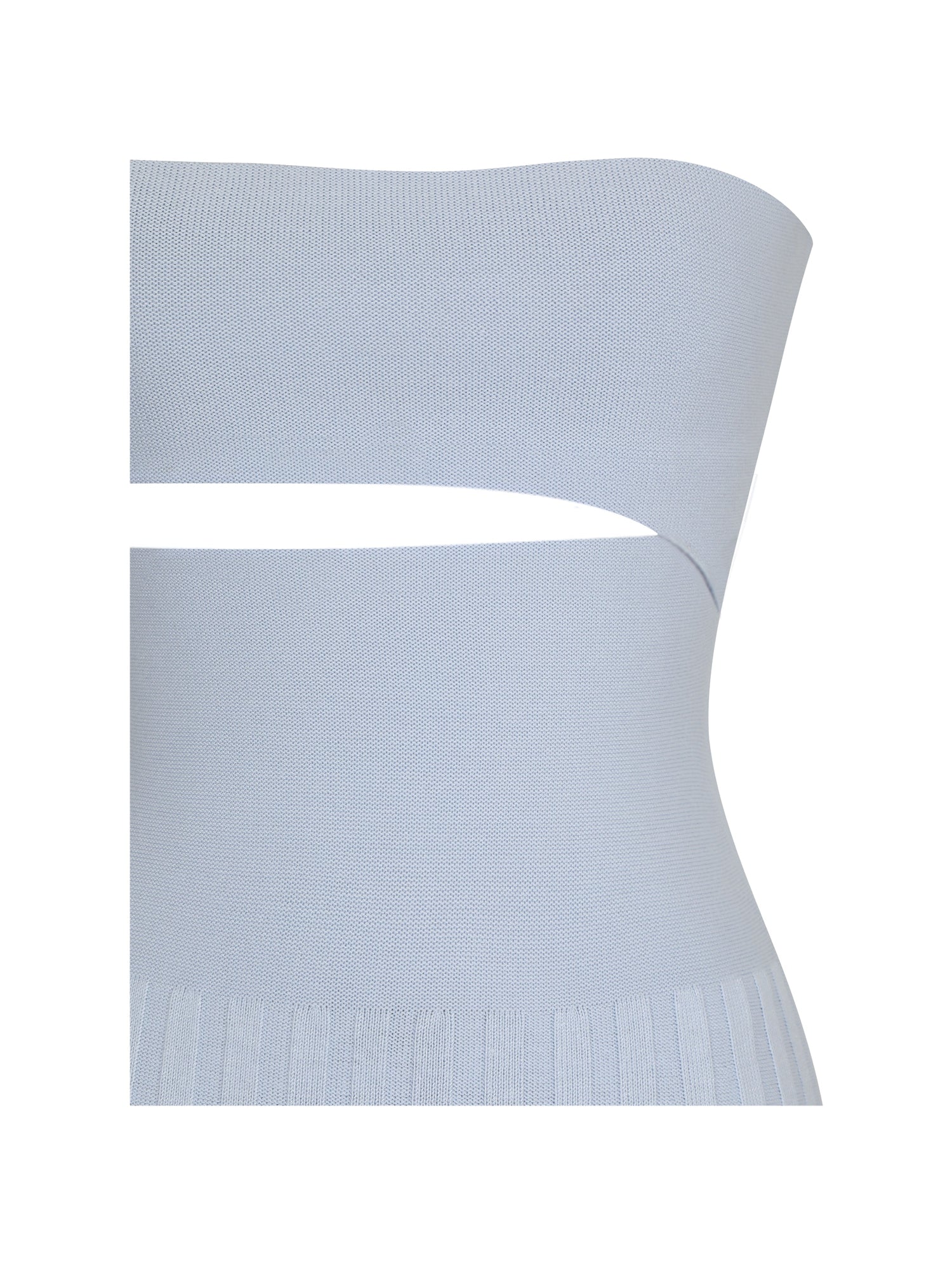Yasmine Bamboo Knit Cutout Maxi Dress | Ice Blue