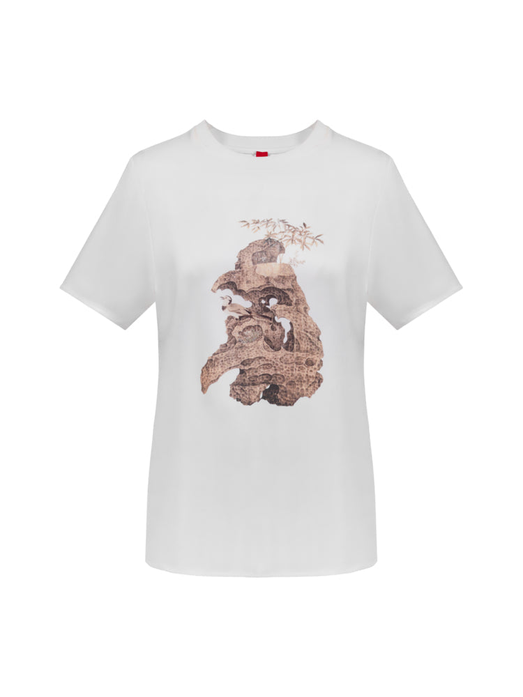 Triacetate T-Shirt | Pink