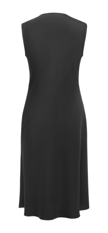 Silk Sleeveless Dress | Black