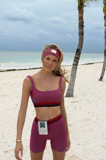 Aly Ribbed Shorts | Rouge