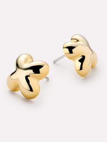 Cassia Stud Earrings | 14K Gold on Brass