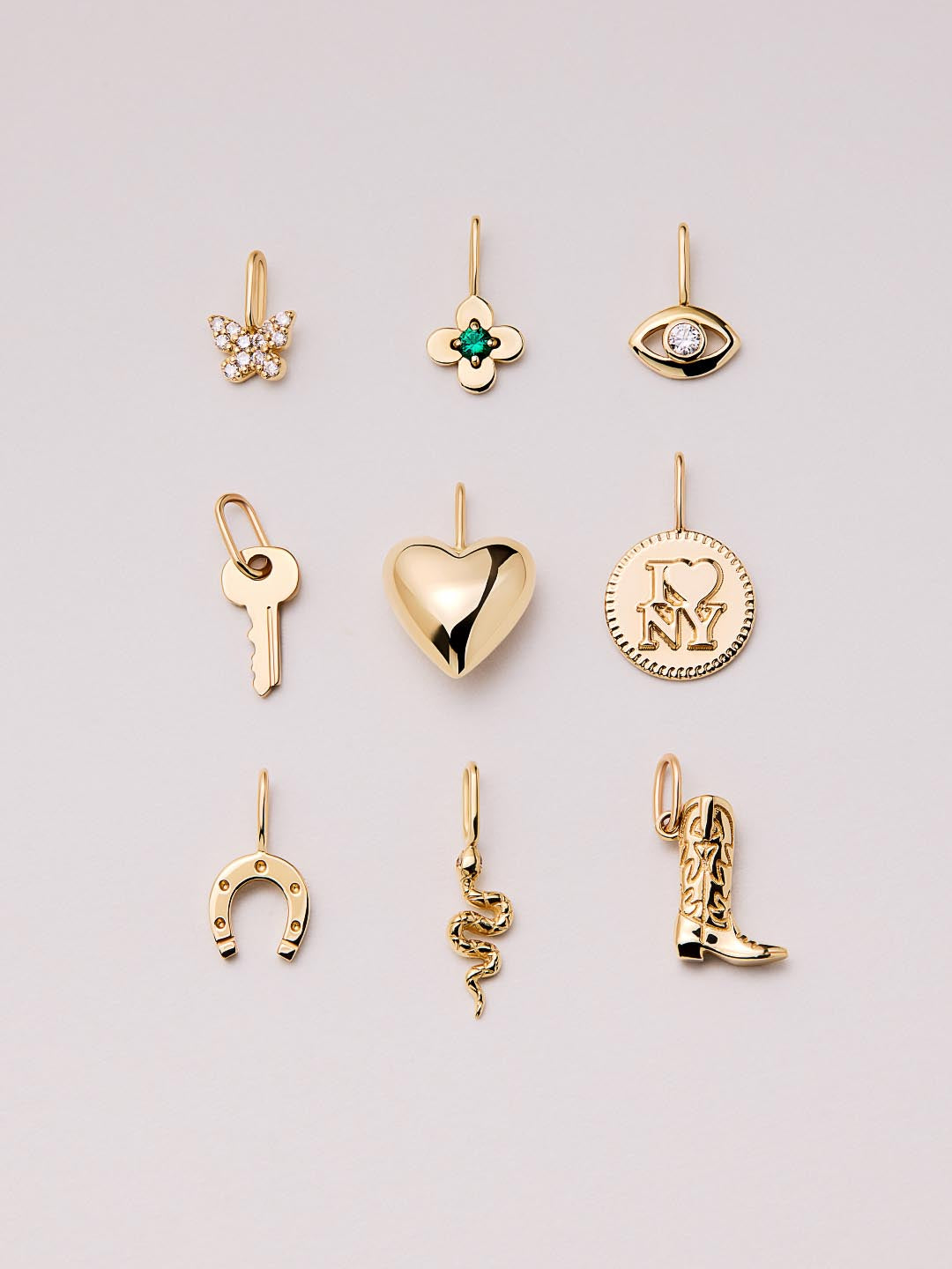 Cowboy Boot Charm Pendant | 10K Solid Gold
