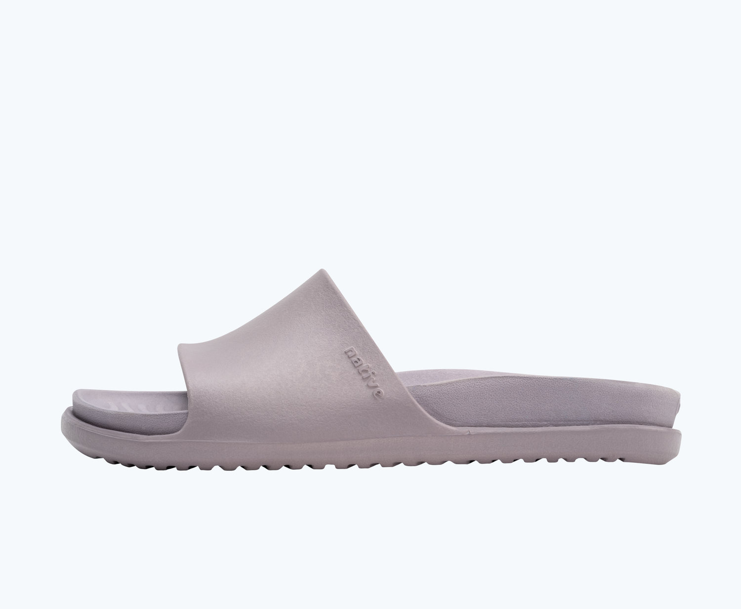 Side view of a Native Shoes Adults Spencer Lx | Dusk Purple/ Dusk Purple Footwear