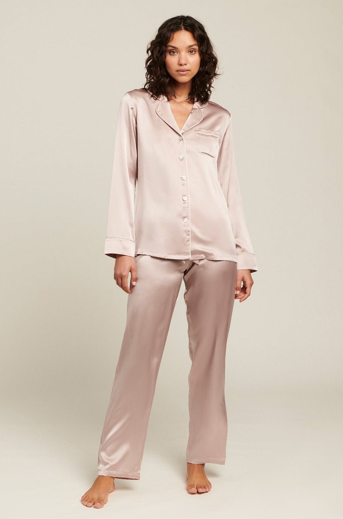 Silk Pajama | Shadow Grey