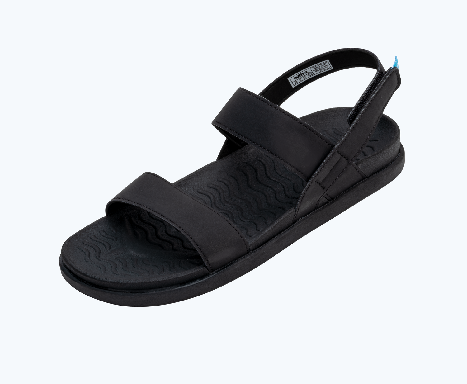 Angled view of a Native Shoes Ellis Sugarlite | Jiffy Black/ Jiffy Black Footwear
