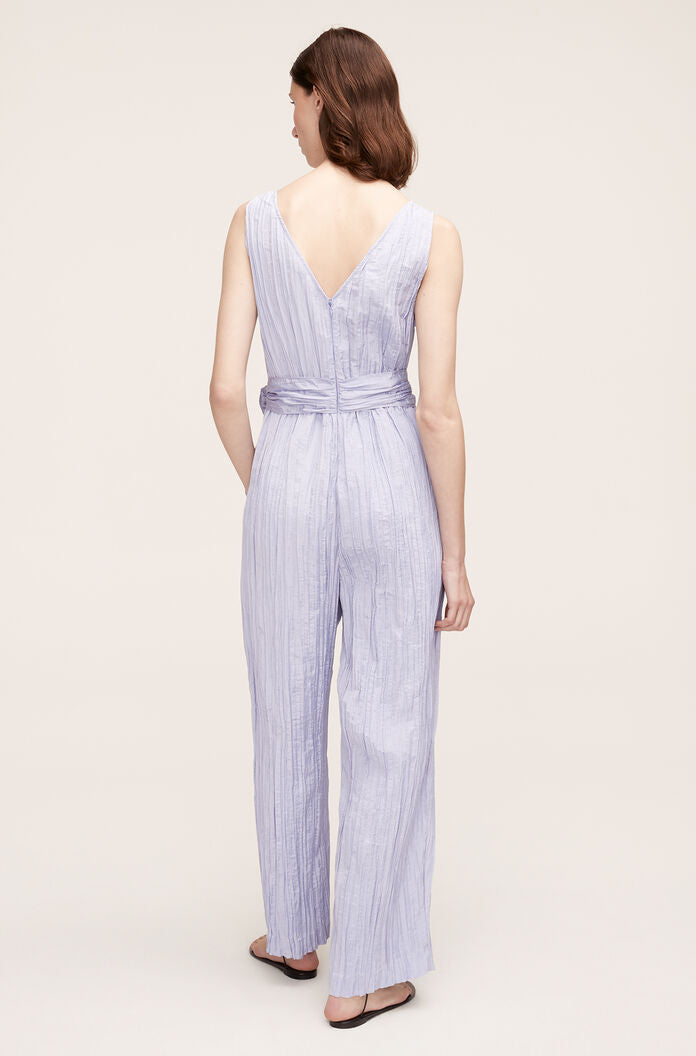 Tie Front Jumpsuit | Soft Periwinkle
