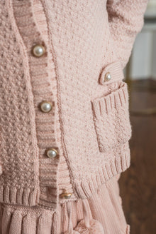 Baby Girls | Julie Knit Cotton Top and Skirt Set | Pink