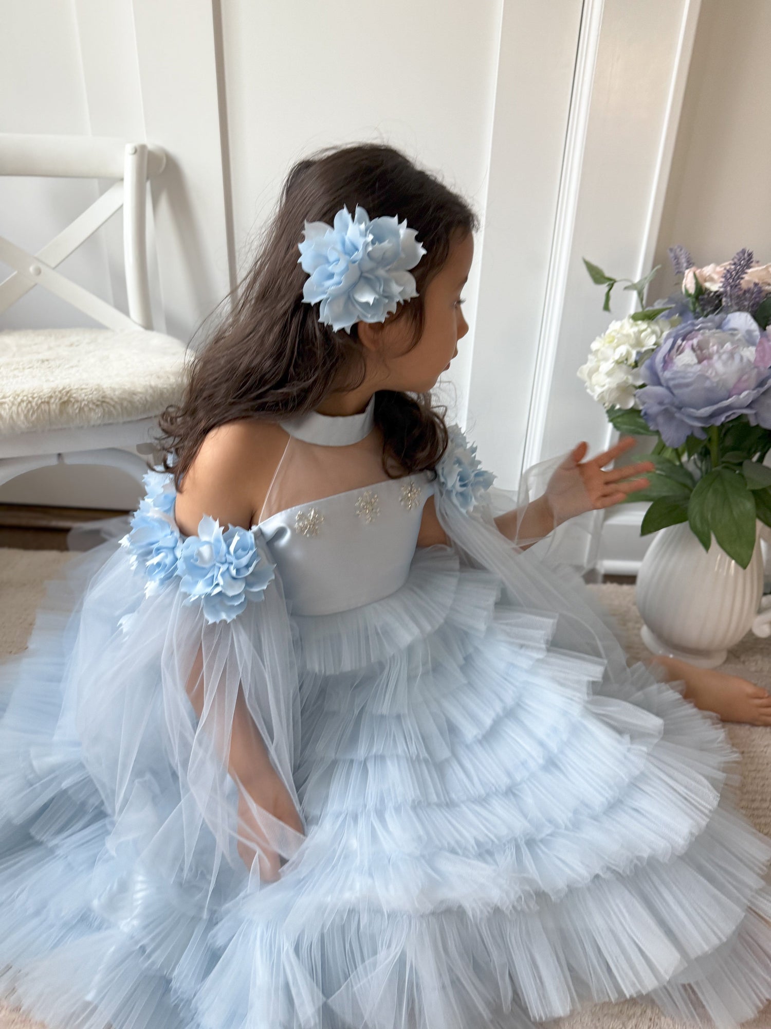 Baby Girls | Alaska Tulle Dress | Baby Blue