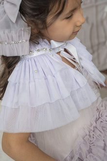 Baby Girls | Ariel Victorian Tulle Cape | Lavender