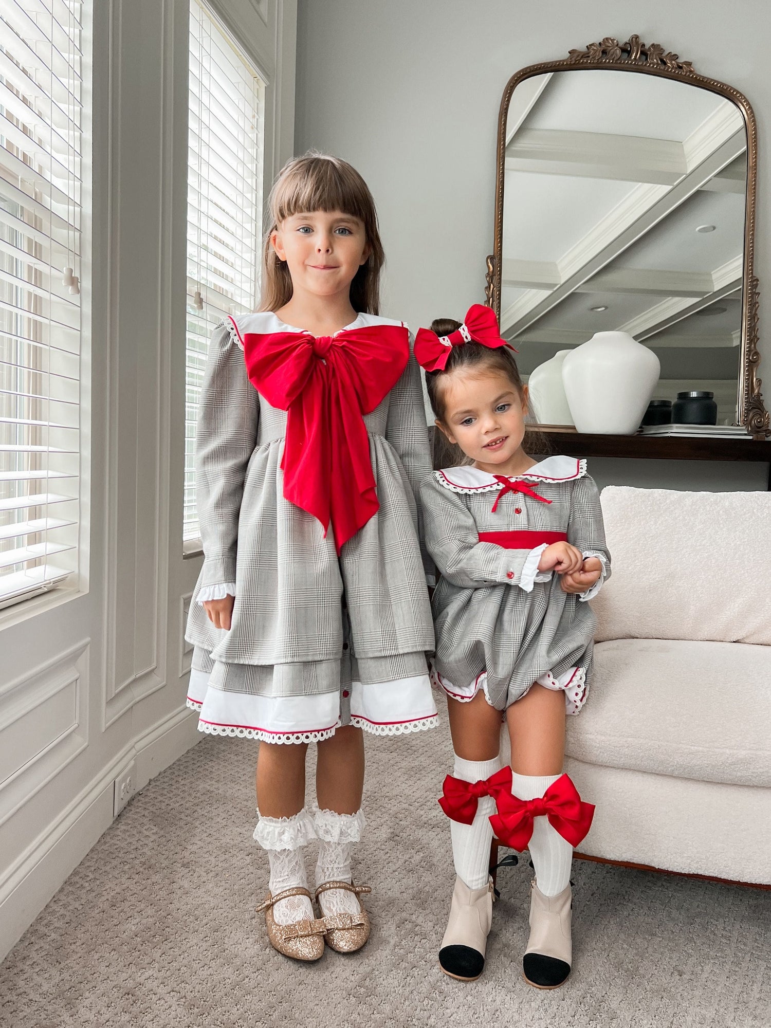 Baby Girls | Georgina Print Girl Romper | Tartan