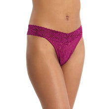 Flora Lace Original Rise Thong | Picking Plums (Pink)