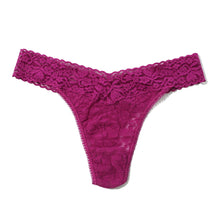 Flora Lace Original Rise Thong | Picking Plums (Pink)