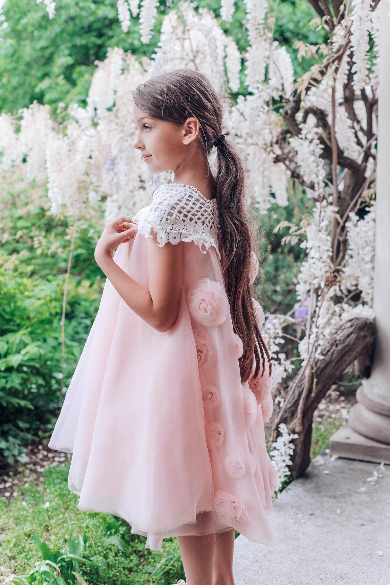 Baby Girls | Rosa Tulle Flower Dress | Pink