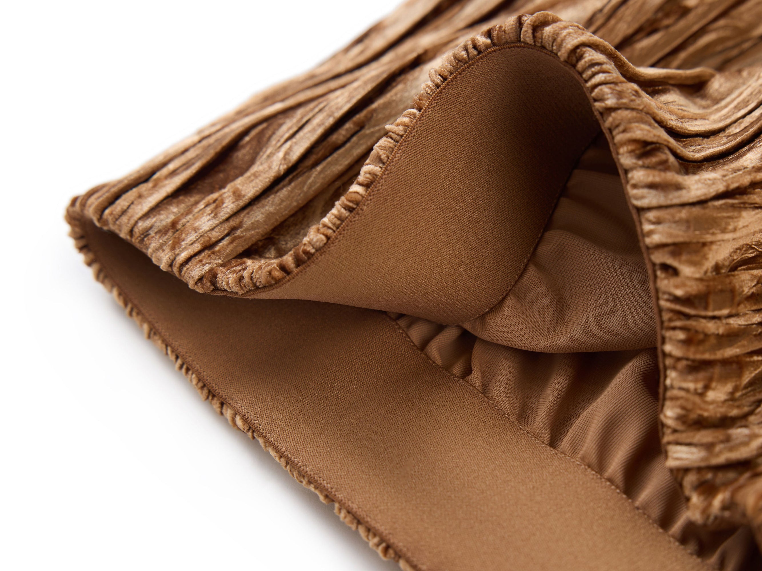 Pleated Skirt | Gold
