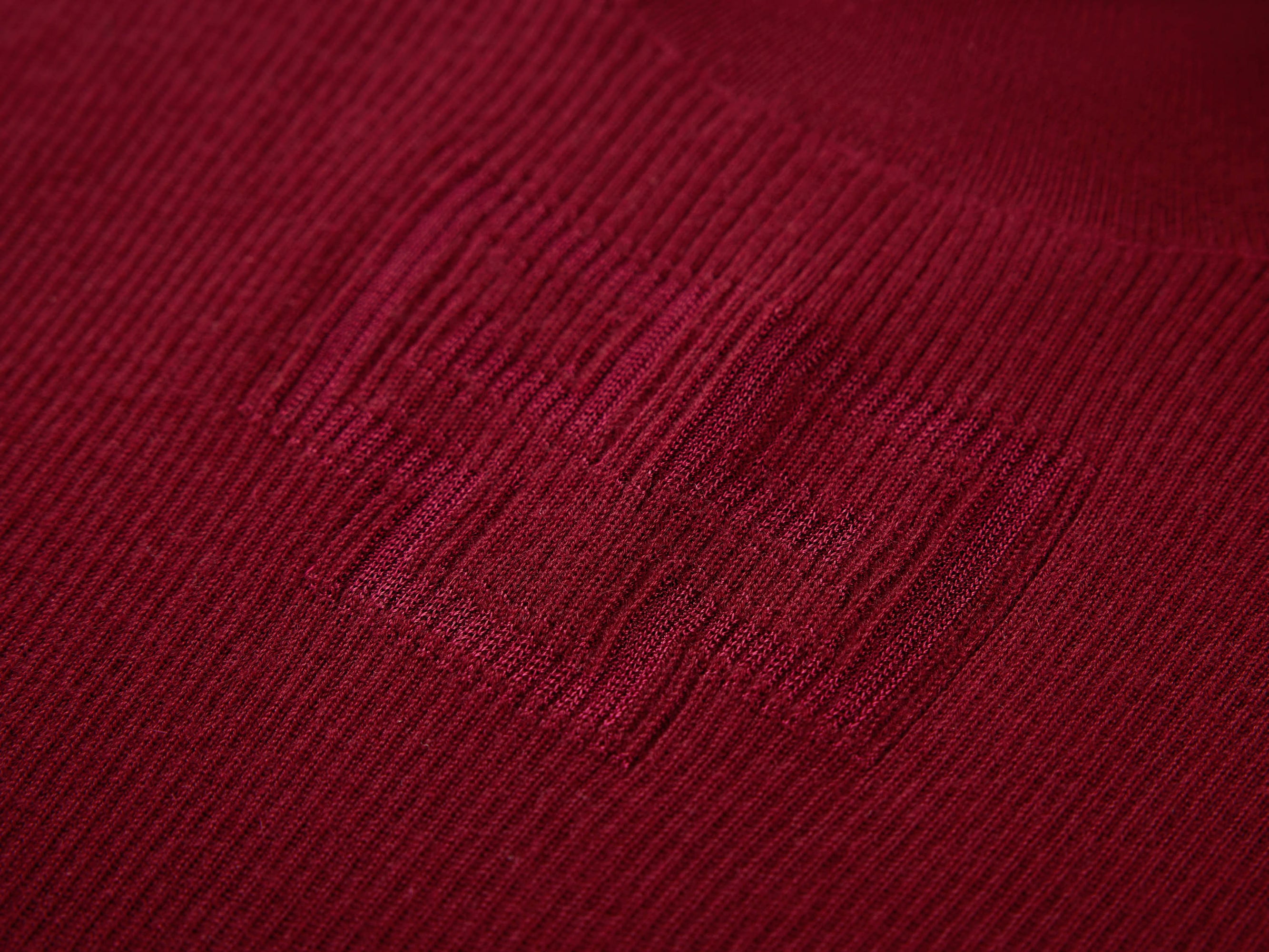 Turtleneck Knit Top | Wine Red