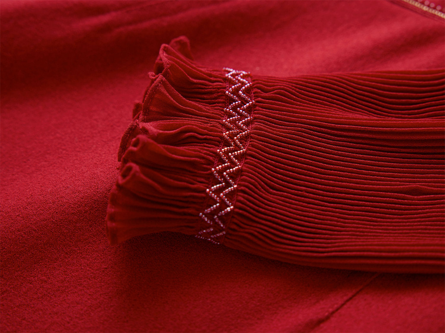 Sheep Wool Dress | Red
