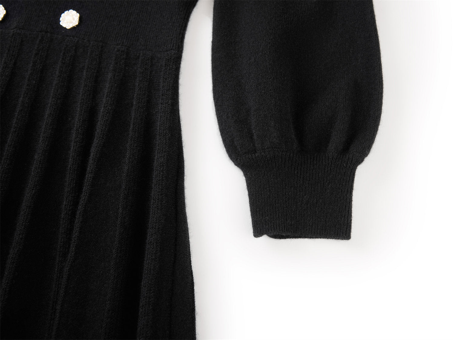 Wool Cashmere Dress | Black