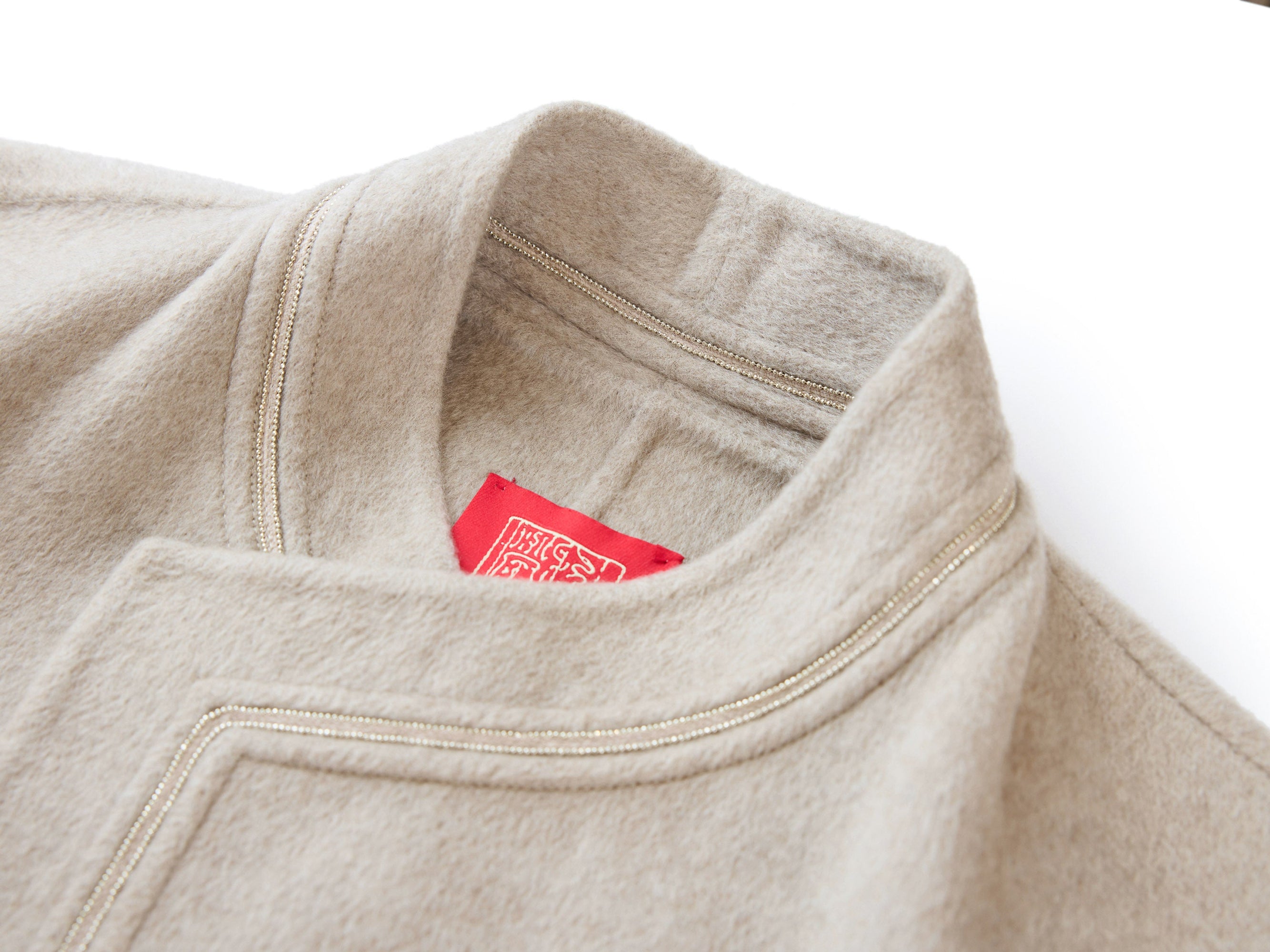 Lapel Collar Cashmere Coat | Camel