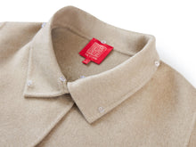 Cape-Style Fur-Collar Cashmere Coat | Camel