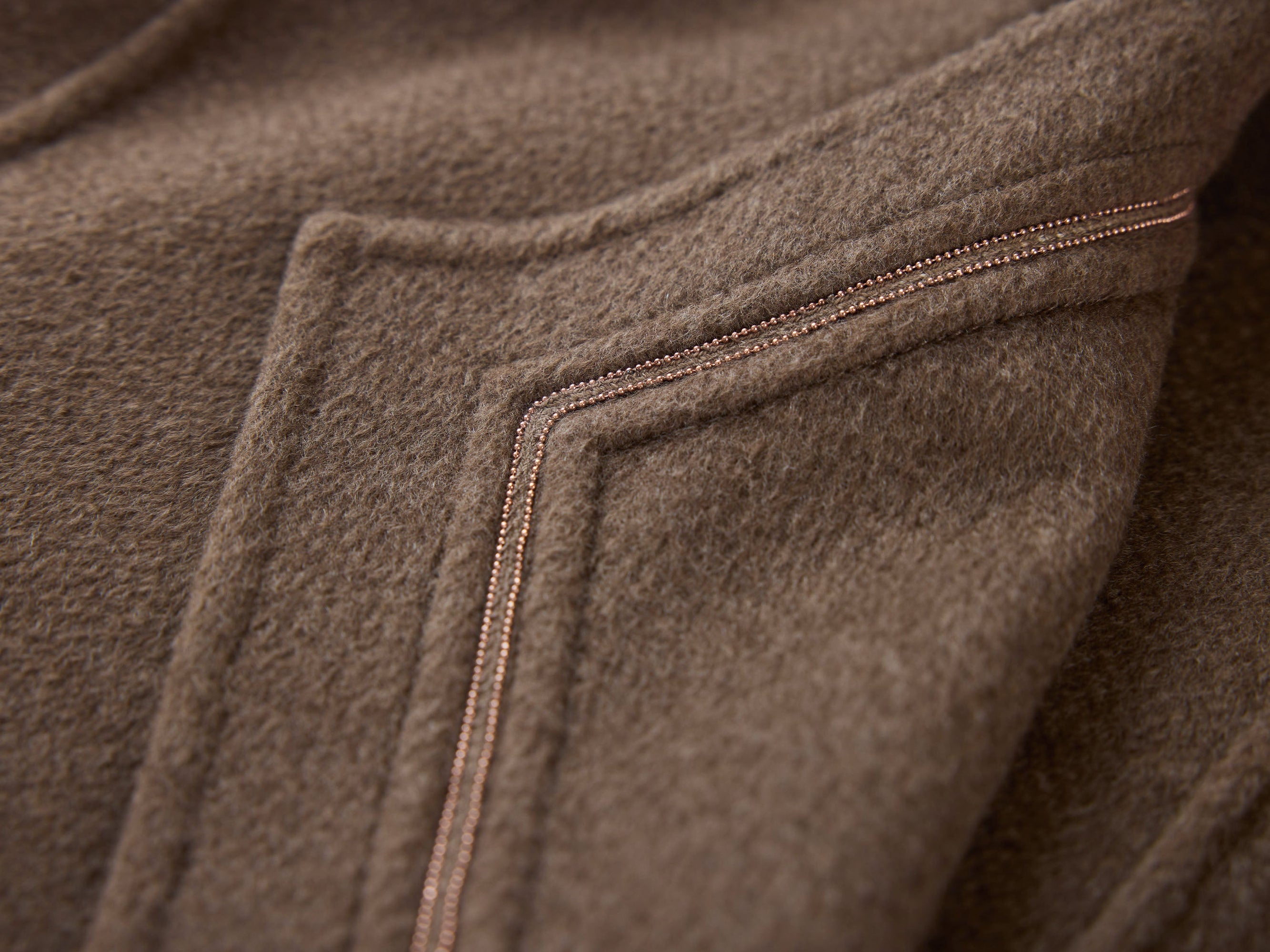 Thin-Strap Cashmere Coat | Brown