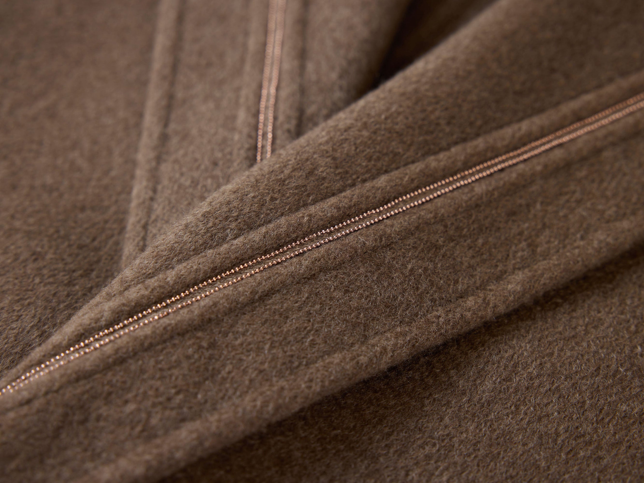Thin-Strap Cashmere Coat | Brown