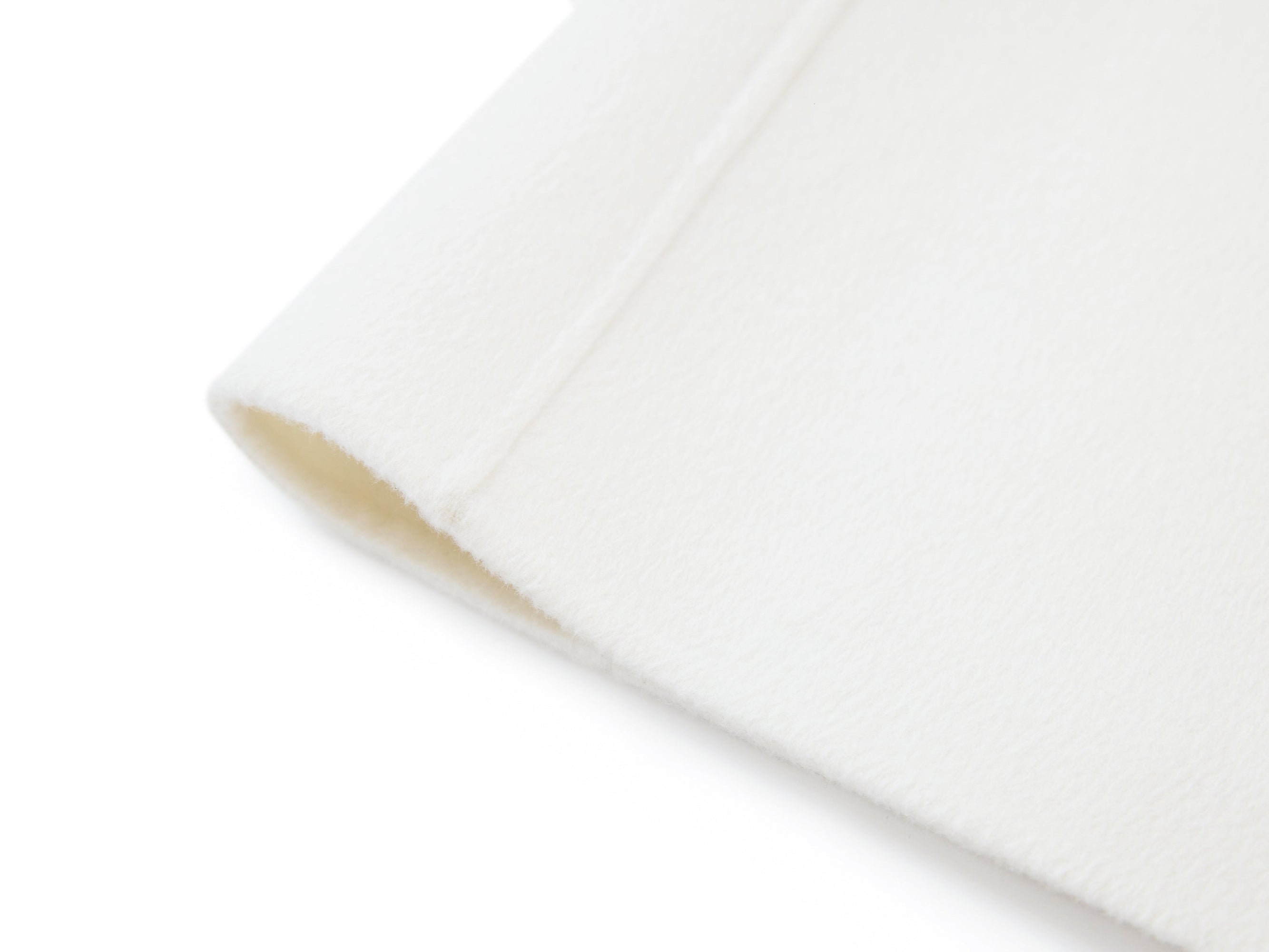 Thin-Strap Cashmere Coat | White