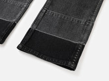 Dark-Wash Straight Leg Pants | Black