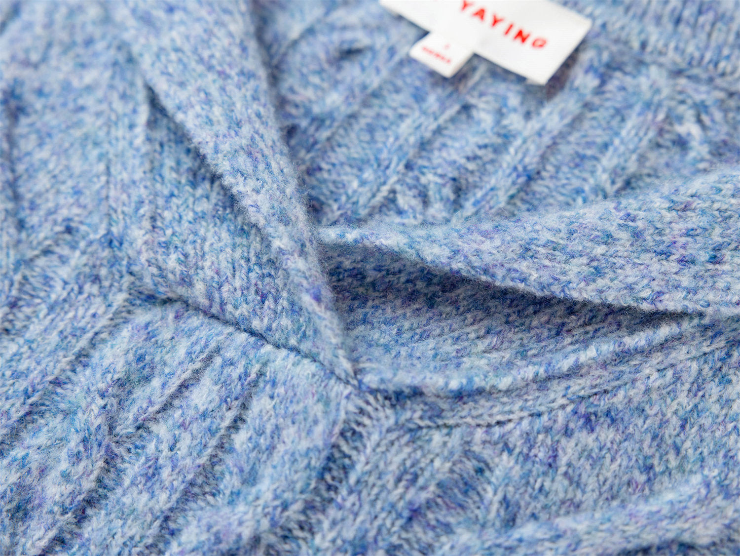 Cable Knit Pullover | Blue