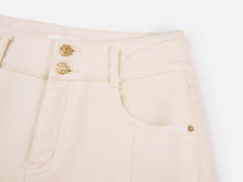 High-Waisted Wide-Leg Jean | Beige