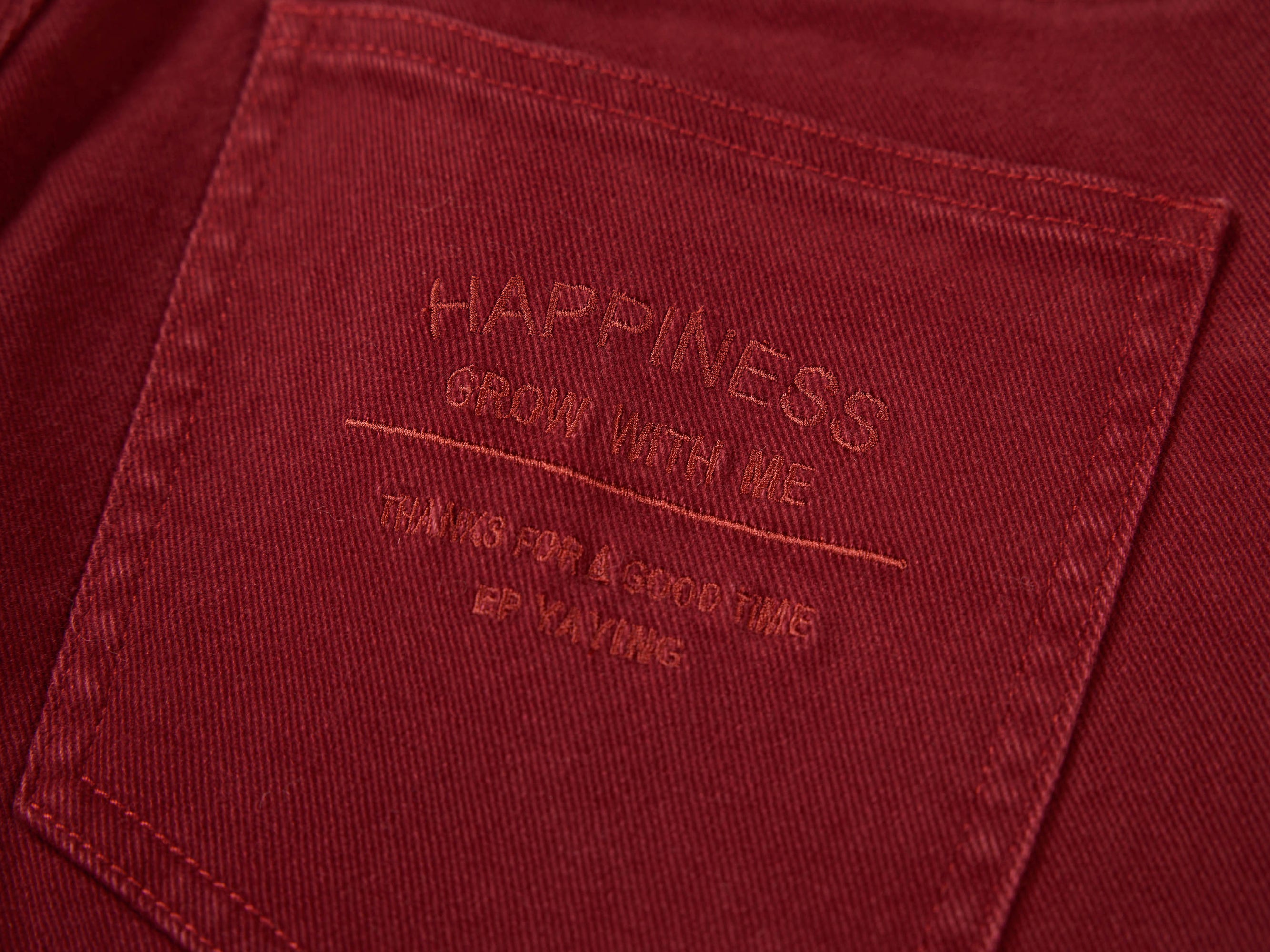 Slim Fit Pants | Red