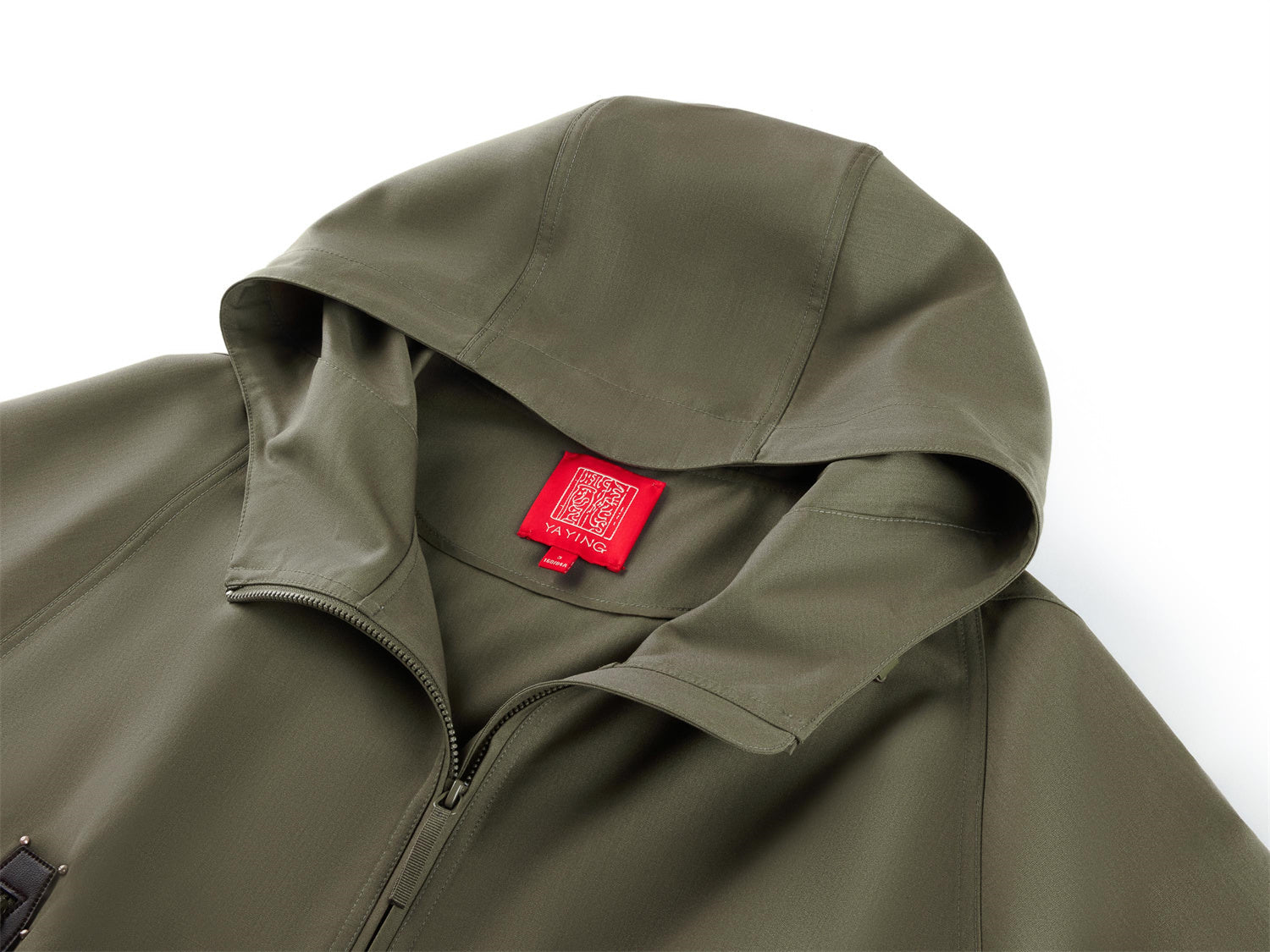 Short Hooded Trench Coat | Green