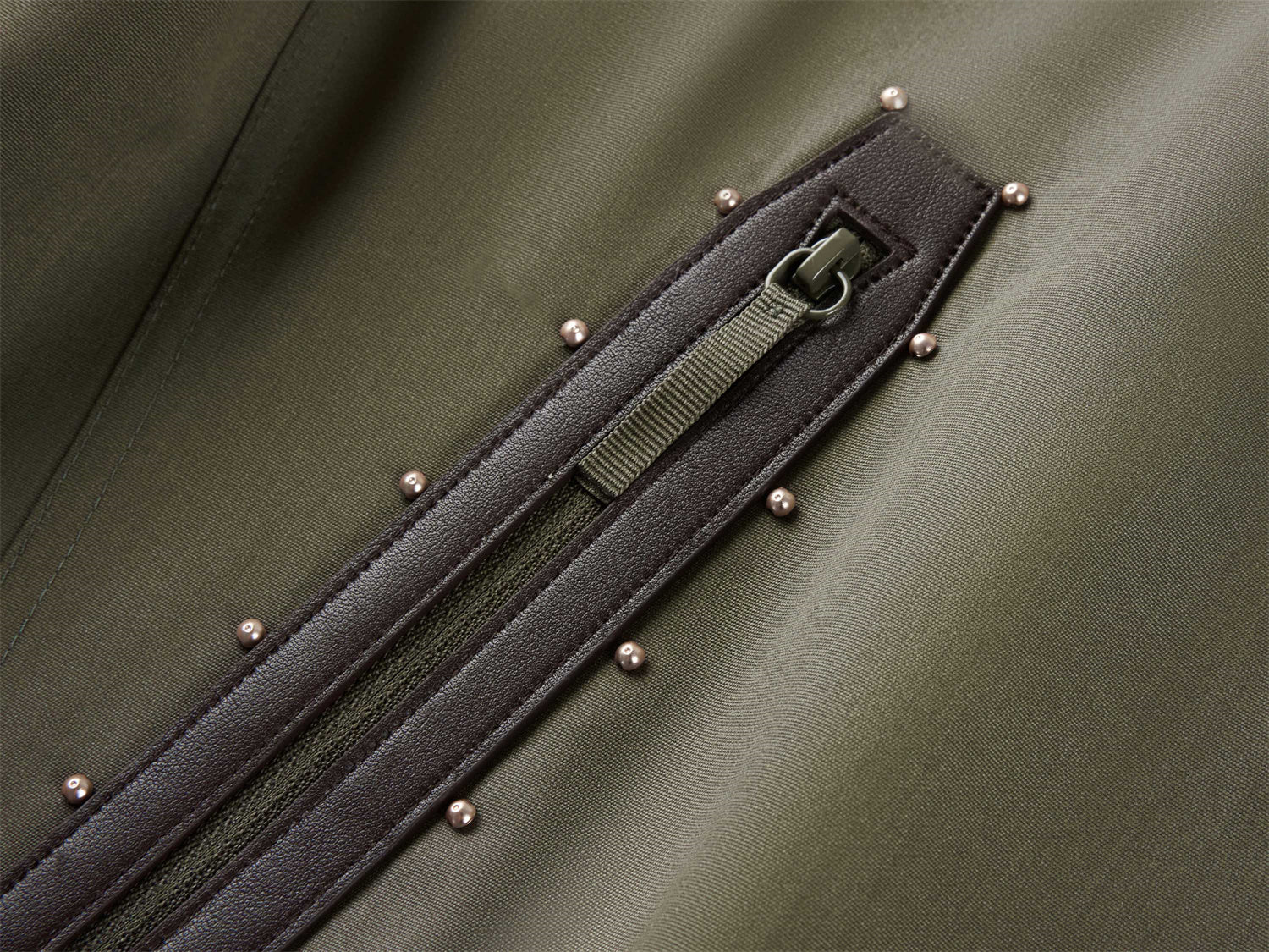 Short Hooded Trench Coat | Green