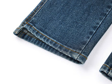 High-Waisted Straight-Leg Jeans | Blue